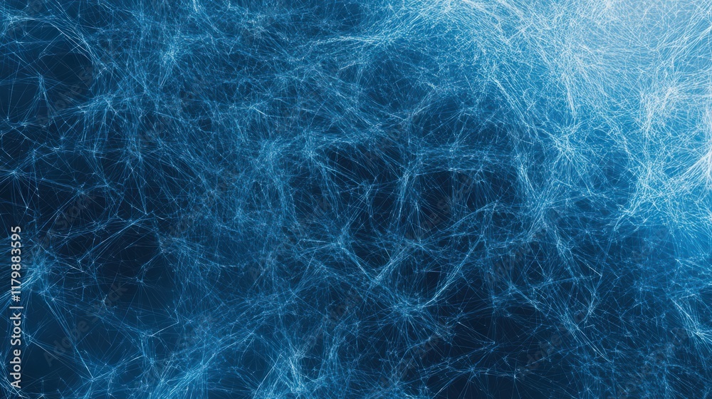 Interwoven Sapphire Lines Abstracting a Celestial Network of Connections Interwoven Sapphire Lines Abstracting a Celestial Network of Connections