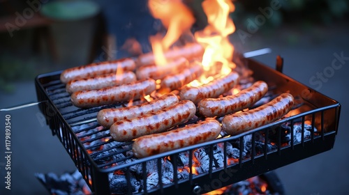 A rich, smoky aroma rises from the charred edges, blending with the heat of the fire