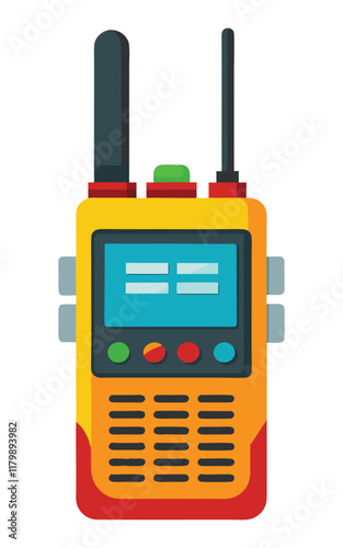 a walkie talkie on a white background