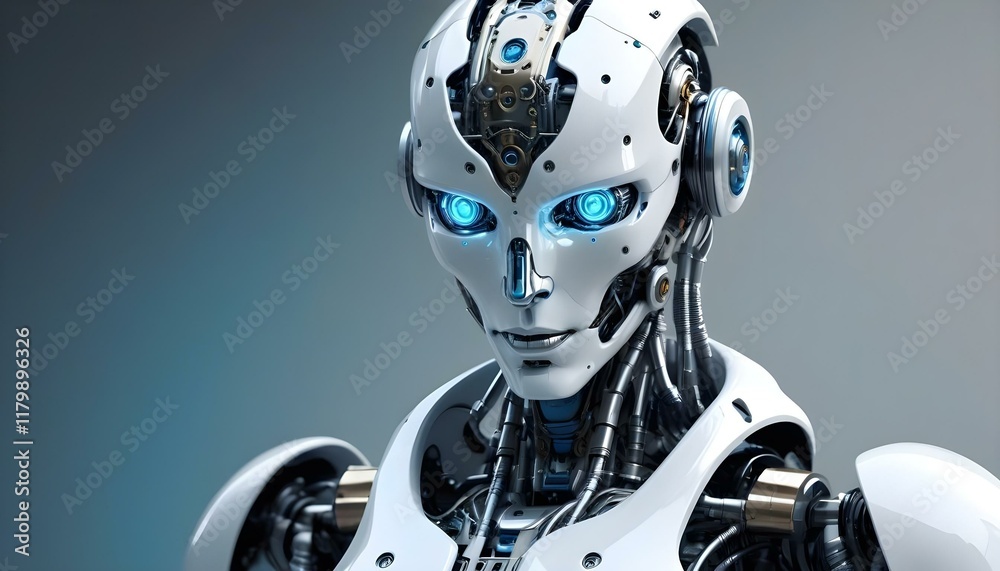 Title: Futuristic Humanoid Robot with Advanced Mechanical Design. Generative Ai
Title: Futuristic Humanoid Robot with Advanced Mechanical Design. Generative Ai