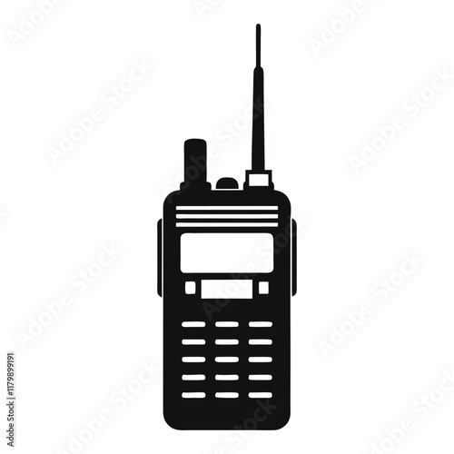 a walkie talkie on a white background