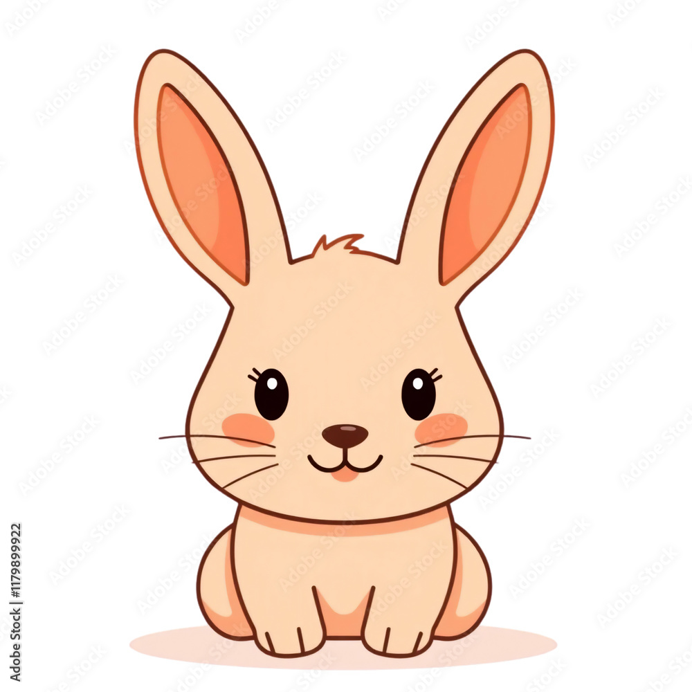 Adorable Cartoon Bunny Rabbit Cute Pet Animal Illustration Happy Easter Springtime Adorable Cartoon Bunny Rabbit Cute Pet Animal Illustration Happy Easter Springtime