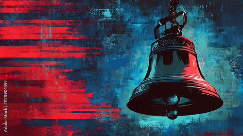Freedom bell symbolizing equality in america vibrant artwork digital medium artistic environment
