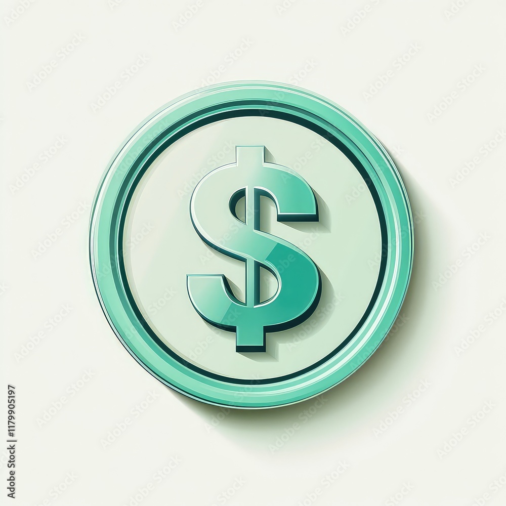 Business Growth Icon. Pastel green statistical graph icon with a glossy coin surface, ideal for financial visuals and business themes. Business Growth Icon. Pastel green statistical graph icon with a glossy coin surface, ideal for financial visuals and business themes.