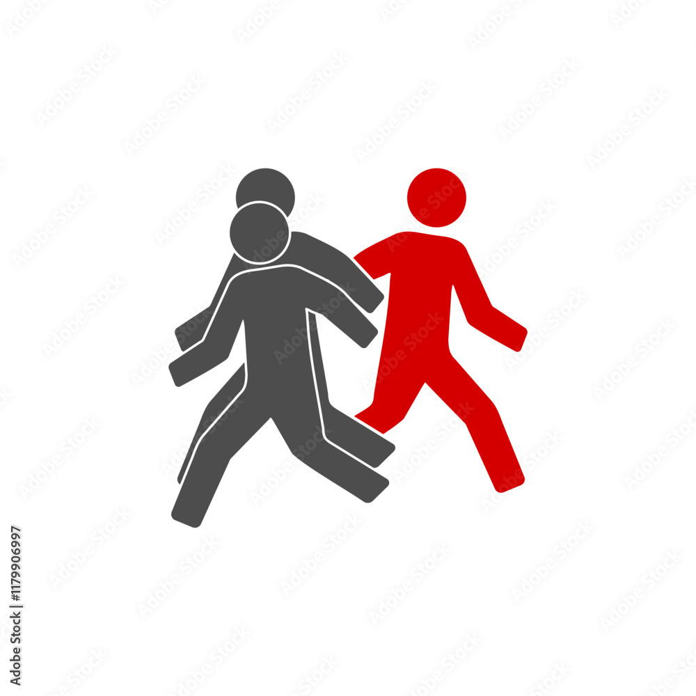 Different people icon isolated on white background. Different people icon isolated on white background.