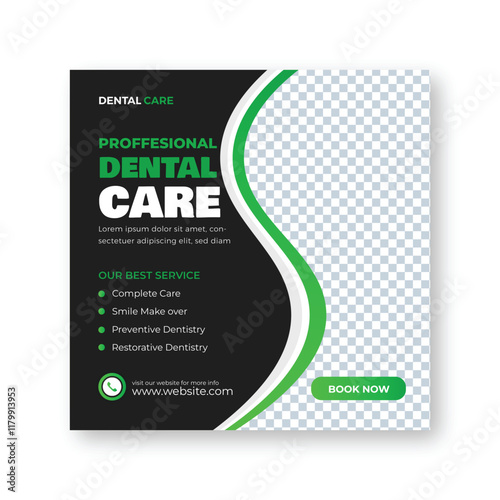 dental care instagram or social media post design