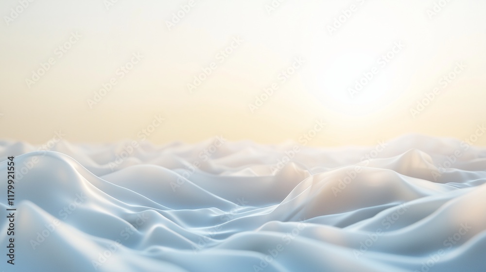 Fototapeta premium Minimalistic white room. Sun rays. Cleanliness. Paradise. Background.