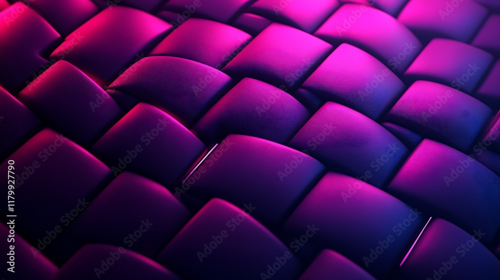 Obraz premium Abstract Purple and Pink Textured Cubes Pattern
