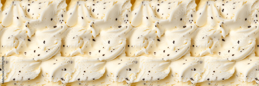 Vanilla ice cream texture with specks, seamless tile Vanilla ice cream texture with specks, seamless tile