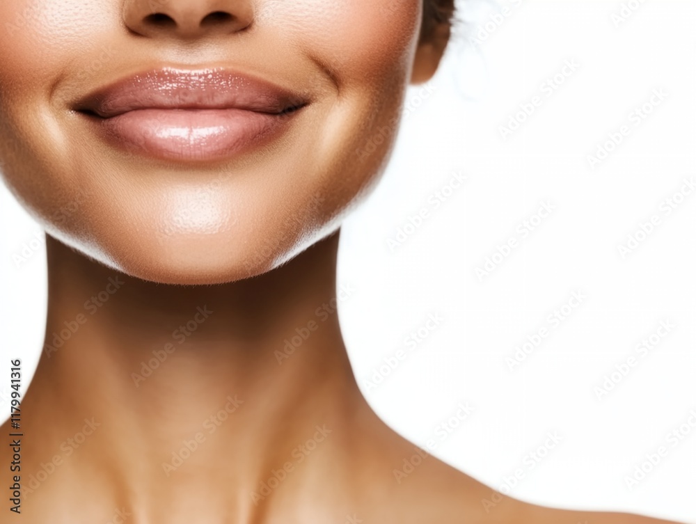 Obraz premium a woman smiling with a white background