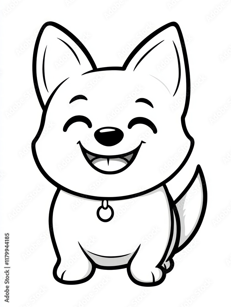 Happy Puppy: Adorable cartoon dog, cheerful pup, smiling dog, happy dog illustration, cute dog drawing, pet, canine, puppy, doggy, animal, cartoon, illustration, drawing, character, design, graphic. Happy Puppy: Adorable cartoon dog, cheerful pup, smiling dog, happy dog illustration, cute dog drawing, pet, canine, puppy, doggy, animal, cartoon, illustration, drawing, character, design, graphic.