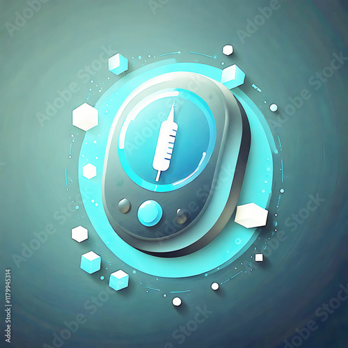 Diabetes mellitus Icons and Sugar blood test icon vector symbol design illustration photo