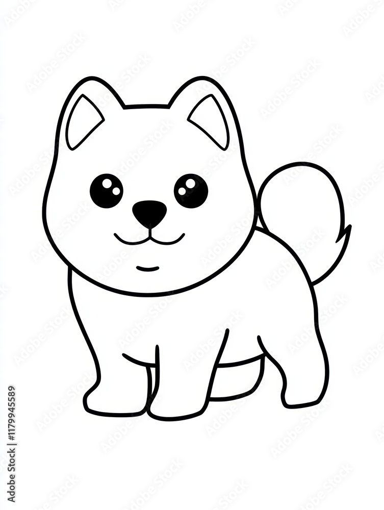 Adorable Shiba Inu Puppy: Line art illustration of a cute Shiba Inu puppy, perfect for coloring pages, children's books, or pet-themed designs. Its simple. Adorable Shiba Inu Puppy: Line art illustration of a cute Shiba Inu puppy, perfect for coloring pages, children's books, or pet-themed designs. Its simple.
