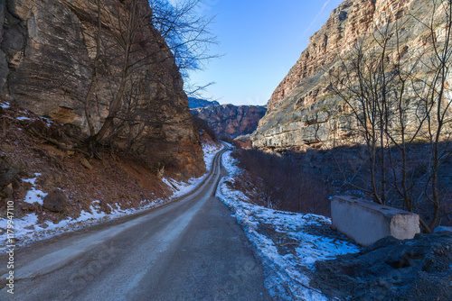 Road to the mountains throu...