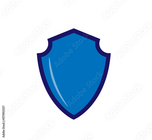 Free Download The shield is blue on white - GFXLoad