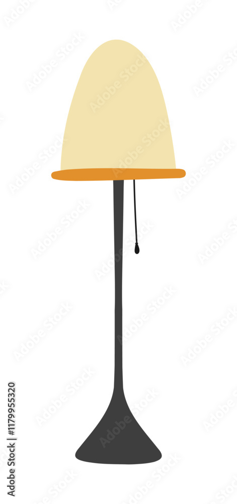 Obraz premium Floor lamp. Vector illustration in flat style.
