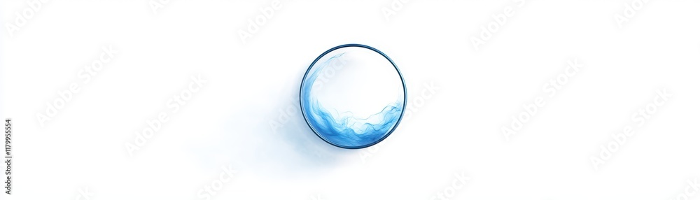 Abstract minimalist design, a bold blue ring on clean white background vibrant Abstract minimalist design, a bold blue ring on clean white background vibrant
