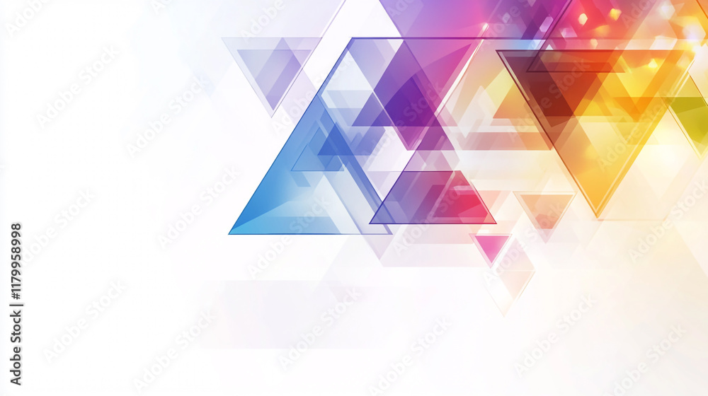 Abstract geometric colorful triangles background Abstract geometric colorful triangles background