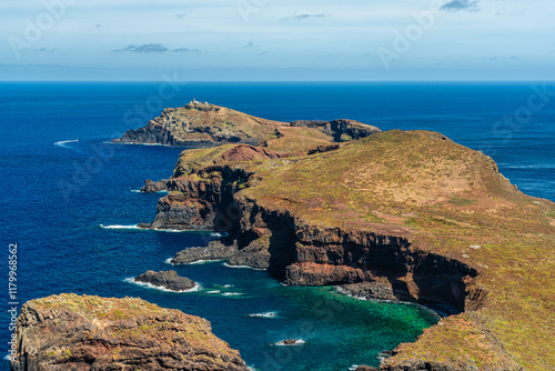 Scenic summer panorama at Ponta de Sao Lourenco, on Madeira island, Portugal. photo