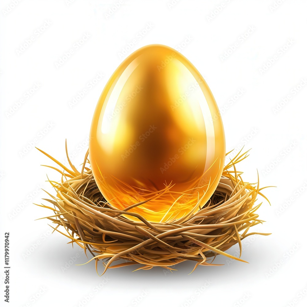 Golden Egg in a Bird's Nest