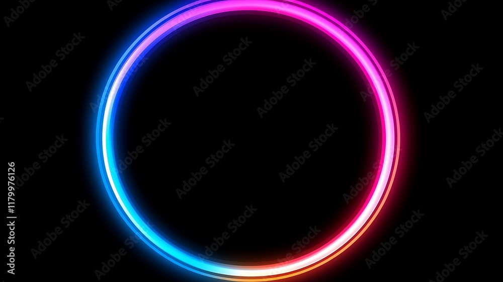 Vibrant Neon Circle Abstract Design Background Vibrant Neon Circle Abstract Design Background