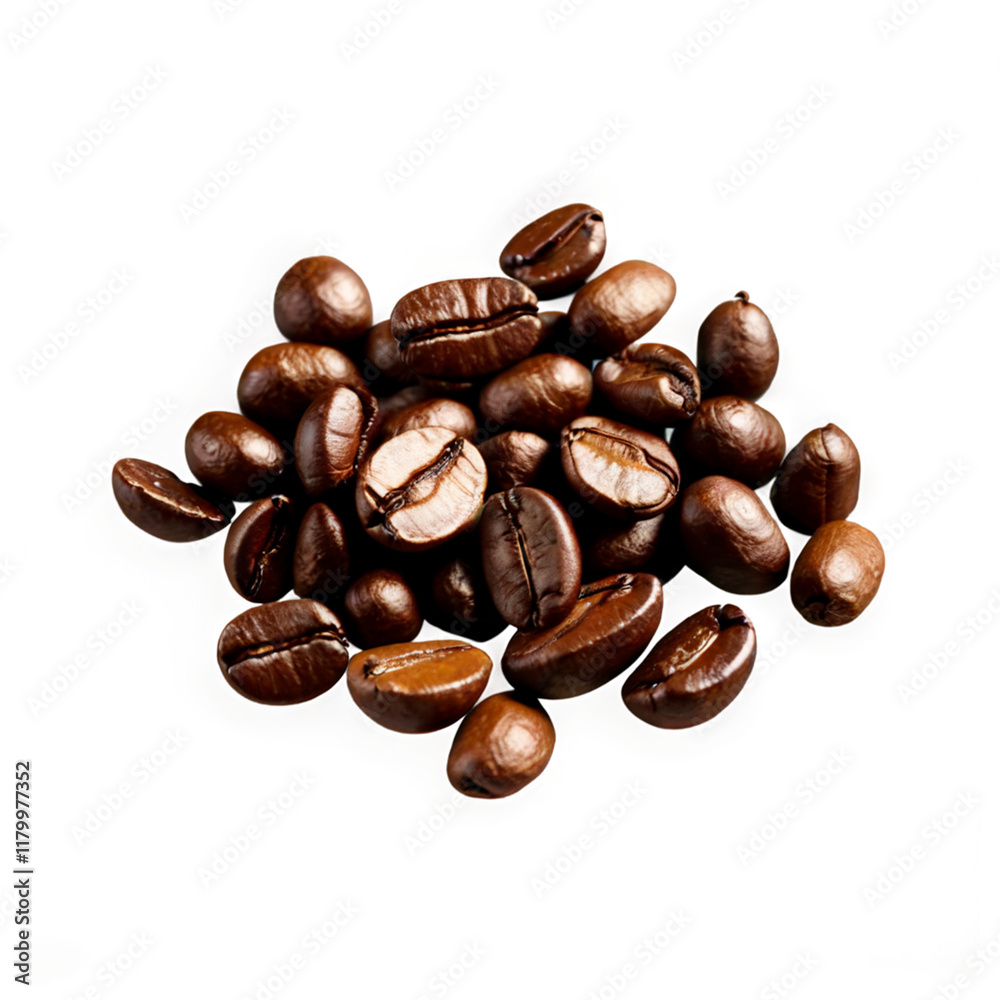 Coffee beans isolated on white background PNG Coffee beans isolated on white background PNG