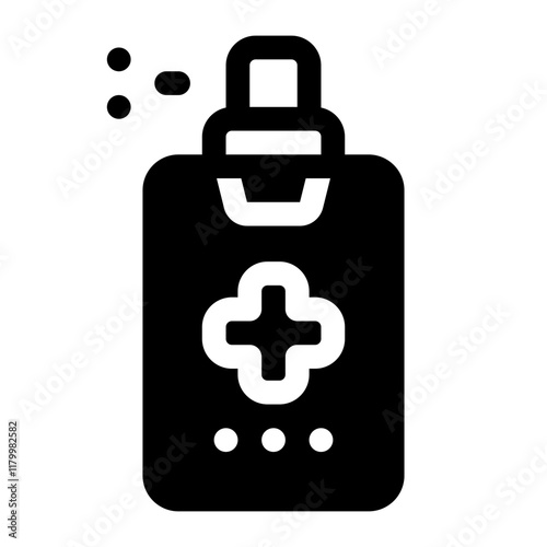 Painkiller Glyph Icon. Single icon, glyph vector icon