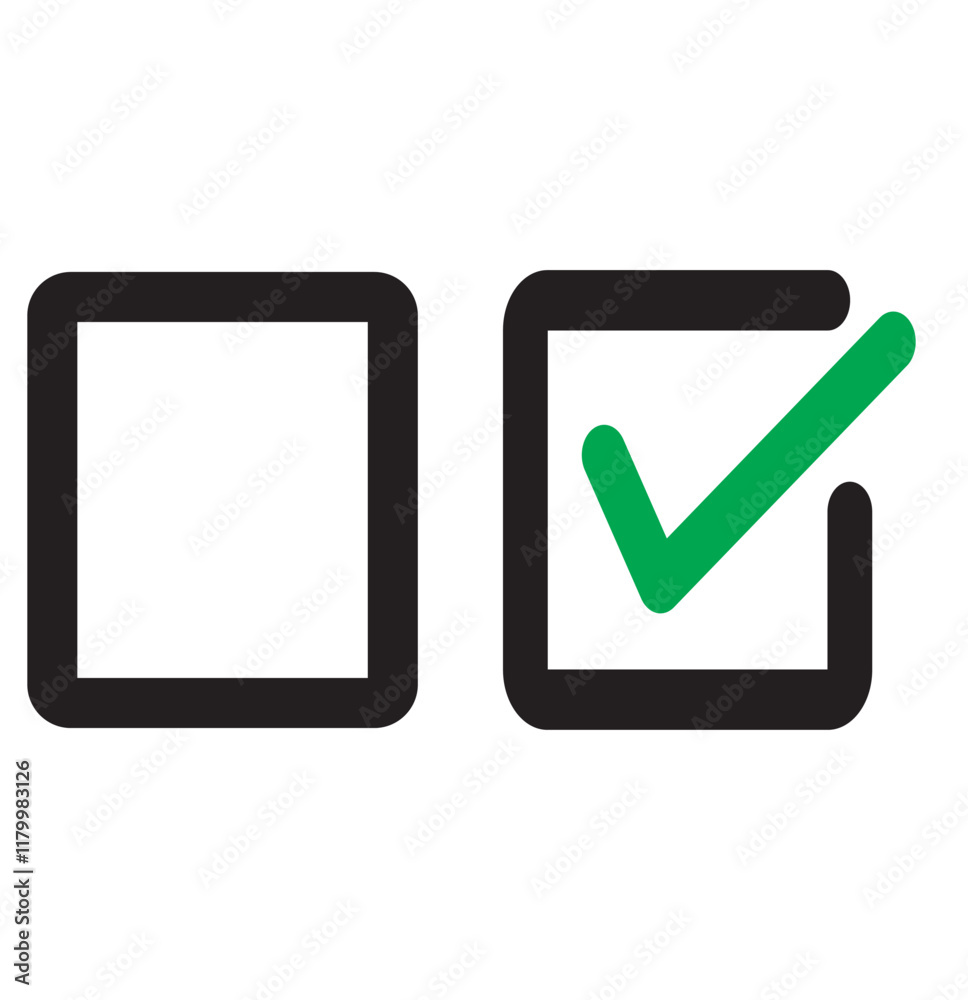 Set of colored check mark icons. Tick symbol, tick icon vector illustration.Check mark round square Box multi Design. Set of colored check mark icons. Tick symbol, tick icon vector illustration.Check mark round square Box multi Design.