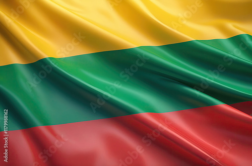 lithuanian flag for national Day or Independence Day of lithuania