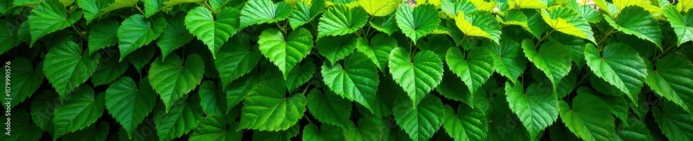 Green leaf hedge with vibrant foliage and sunlight filtering through, foliage, nature background, leafy greens Green leaf hedge with vibrant foliage and sunlight filtering through, foliage, nature background, leafy greens