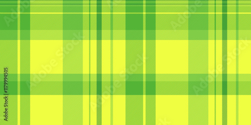 Mix seamless fabric vector, skirt plaid check pattern. Online tartan background textile texture in green and lime colors.