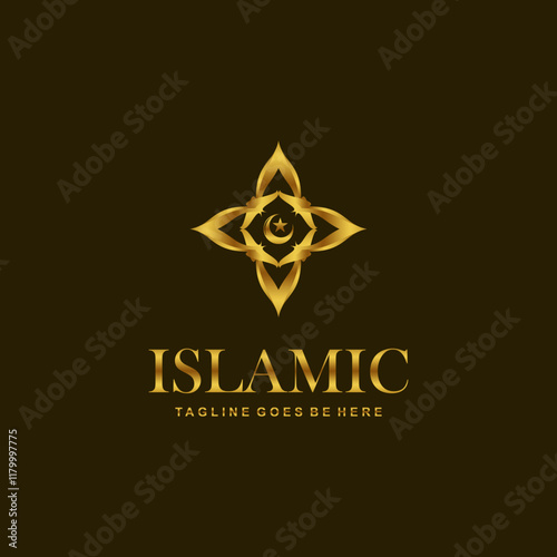 Islamic Logo Vector Art  Icons  and Graphics