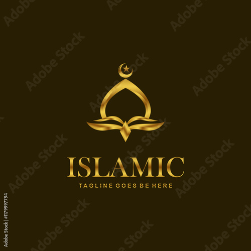 Islamic Logo Vector Art  Icons  and Graphics