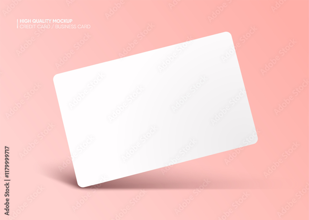 Business card mockup for your design template. Blank empty credit card mockup. Blank white gift card paper placeholder mockup Business card mockup for your design template. Blank empty credit card mockup. Blank white gift card paper placeholder mockup