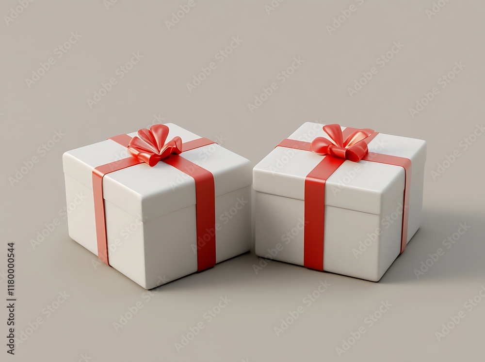 Obraz premium gift box with ribbon