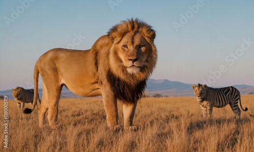 lion and lioness