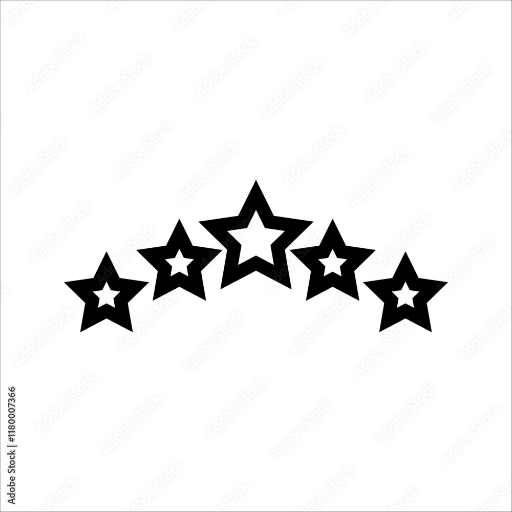 Isolated star vector icon. Star vector icon. Star collection. 5 stars isolated on white background. Vector Star Isolated star vector icon. Star vector icon. Star collection. 5 stars isolated on white background. Vector Star
