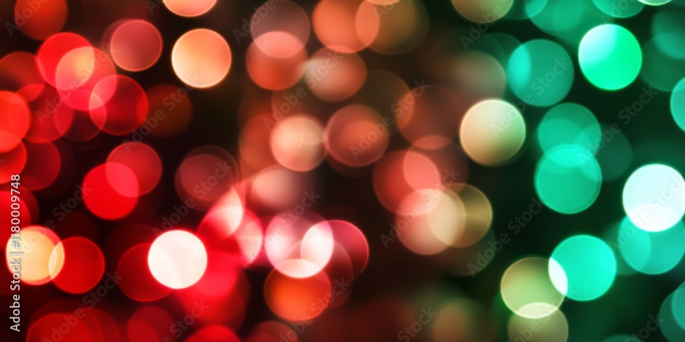 Red and Teal Bokeh Lights: A Festive Abstract Artwork Red and Teal Bokeh Lights: A Festive Abstract Artwork