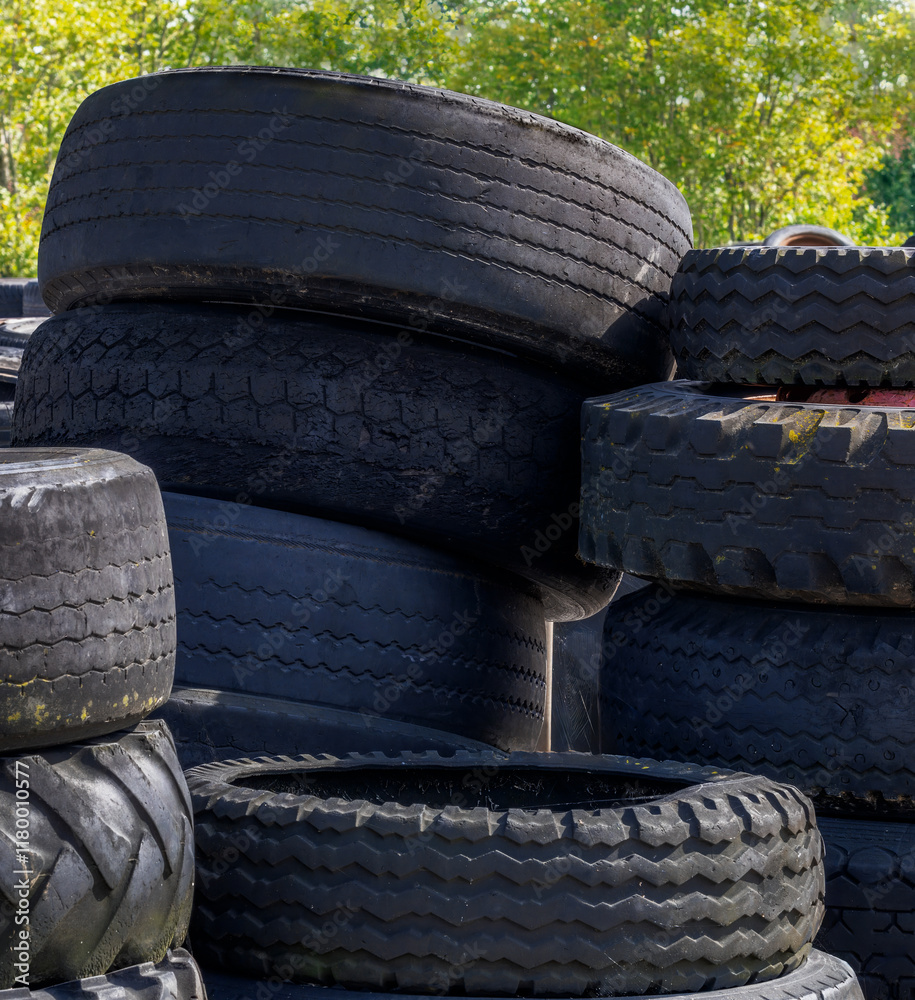Heap of old tyres