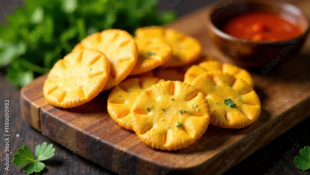 Irish cheese crackers served with hot sauce - a unique appetizer for St. Patrick's Day. Festive St. Patrick's Day Dinner Irish cheese crackers served with hot sauce - a unique appetizer for St. Patrick's Day. Festive St. Patrick's Day Dinner