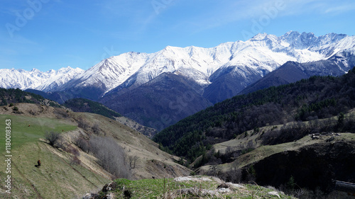 view of the mountains