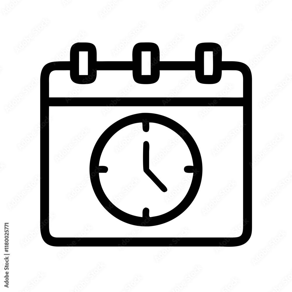 agenda clock icon design agenda clock icon design