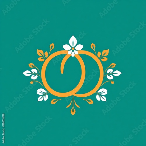 Elegant Floral Monogram 