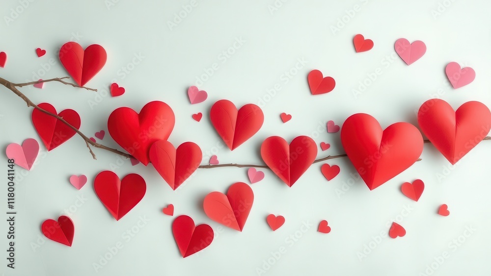 Romantic background with hearts. Romantic background with hearts.