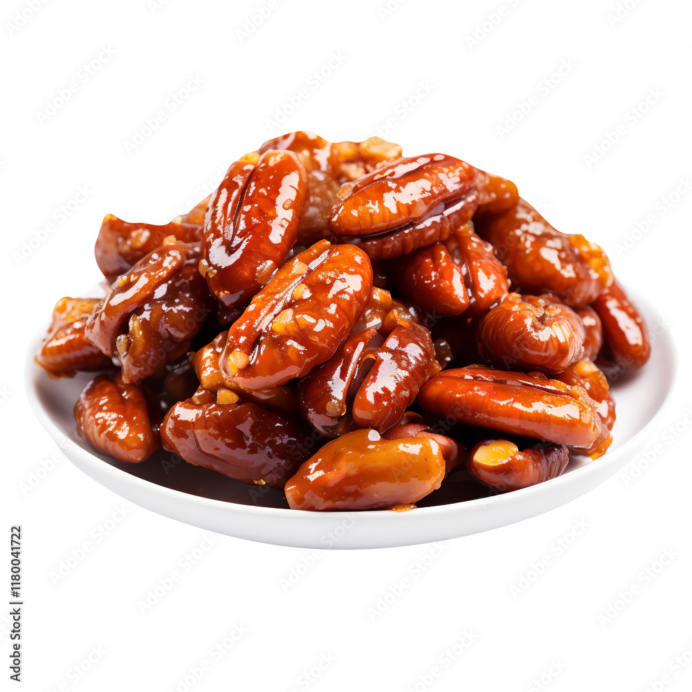 Candied Nuts on transparent background Candied Nuts on transparent background