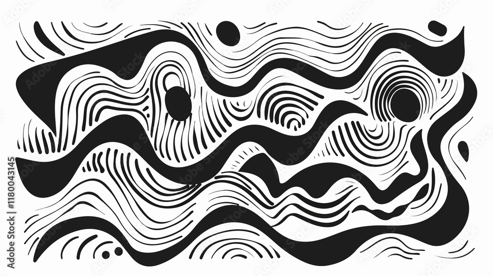A stylish abstract line art design with thin black lines, ideal for elegant and modern decoration. A stylish abstract line art design with thin black lines, ideal for elegant and modern decoration.