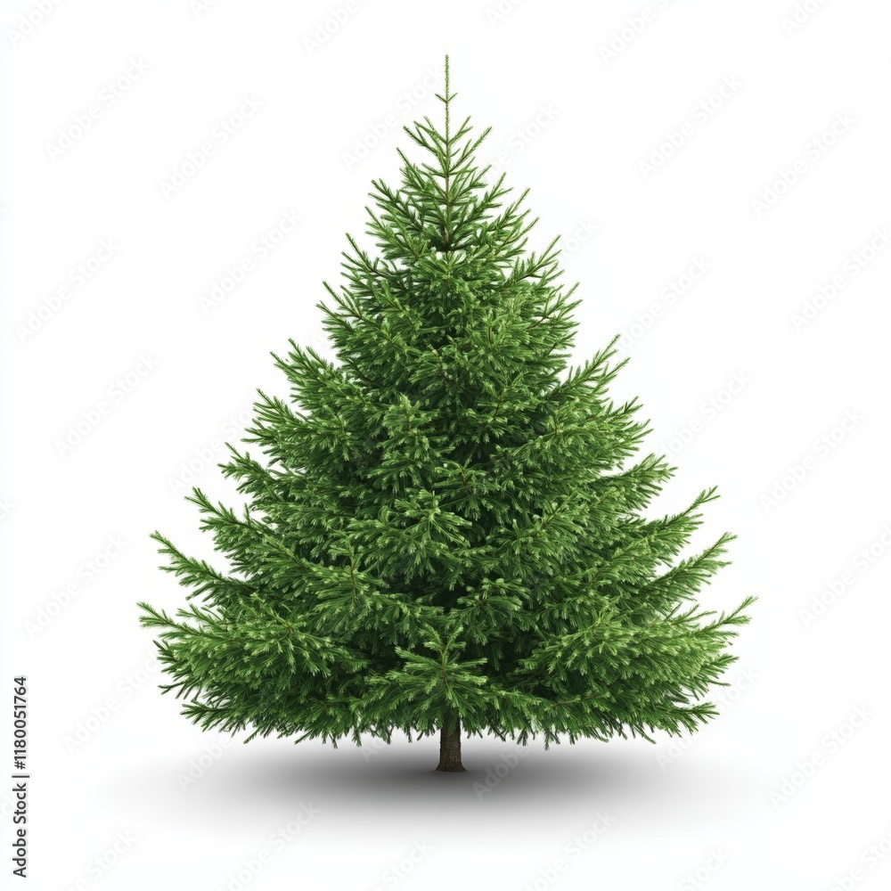 Obraz premium Christmas Tree isolated on white background