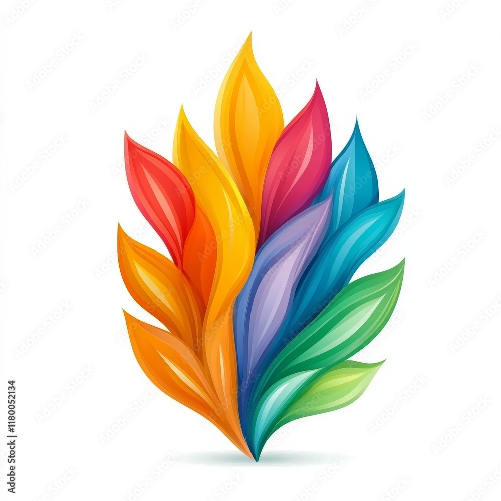 april abstract icon isolated on white background april abstract icon isolated on white background