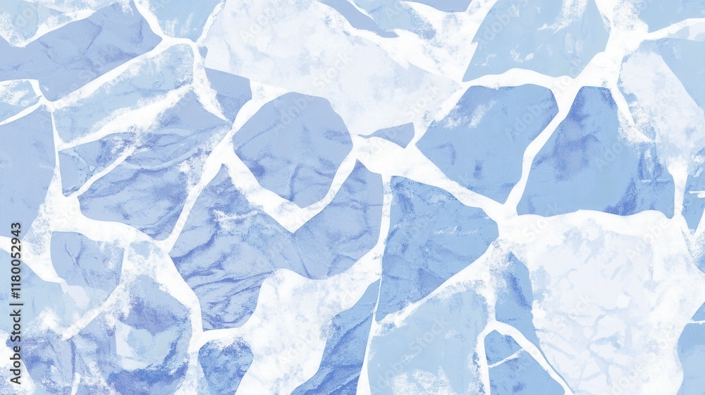 Obraz premium Stunning Light Blue Stone Mosaic Tiles: A Modern Abstract Design for Flooring and Walls