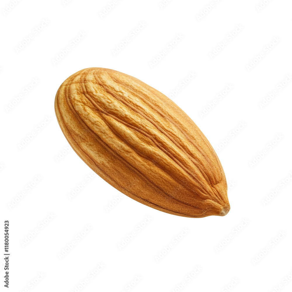 A whole almond isolated on a transparent background PNG, showcasing its smooth, textured surface and natural shape.
A whole almond isolated on a transparent background PNG, showcasing its smooth, textured surface and natural shape.